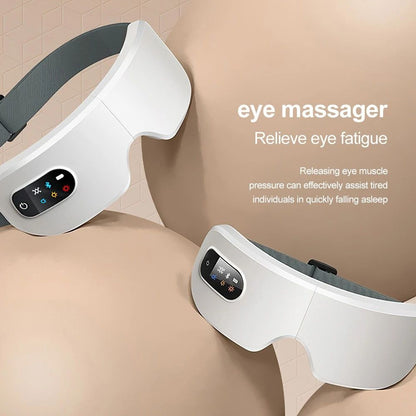 Electric heated eye massager