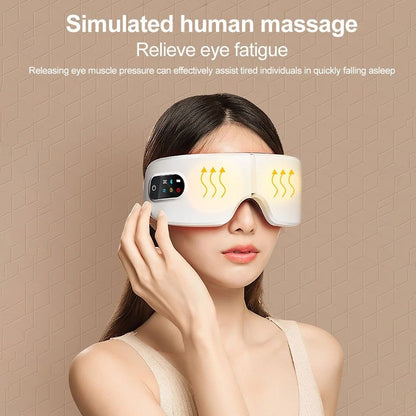 Electric heated eye massager