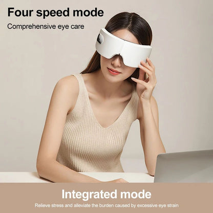 Electric heated eye massager
