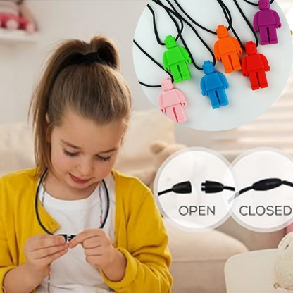 Robot Sensory Chew Necklace For Biting, Teething, Autism, ADHD & Fidgeting