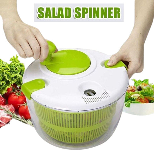 Salad Spinner Vegetable Serving Bowl Container Lettuce Salad Leaves Washer Dryer