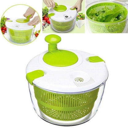 Salad Spinner Vegetable Serving Bowl Container Lettuce Salad Leaves Washer Dryer