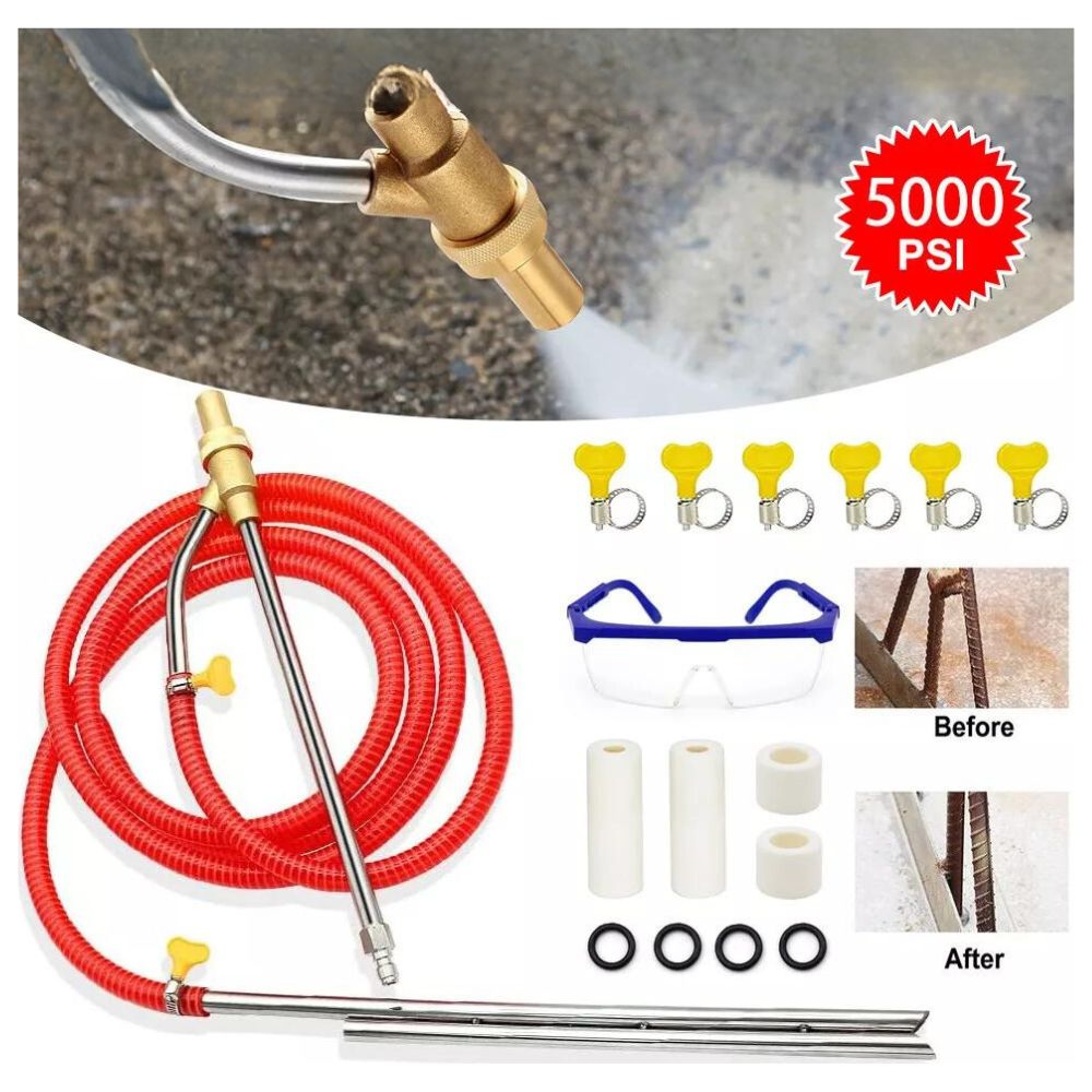 Effortlessly clean and blast away tough stains and grime with our Sand Blaster Washer Kit! 