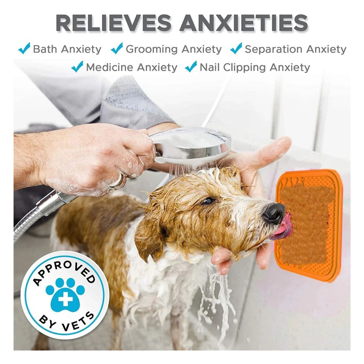 Silicone Dog Pet Lick Mat Pad Grooming Helper Boredom Buster Slow Feeder Bath
