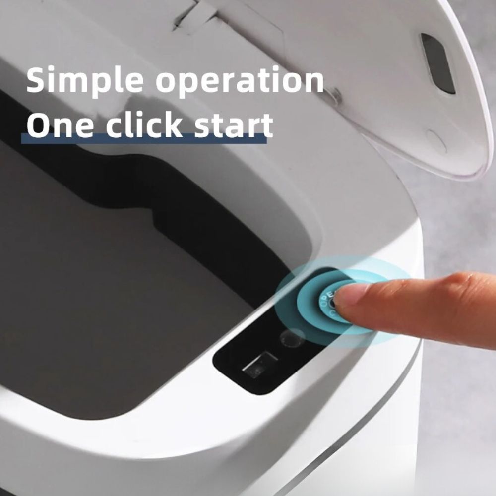 Smart Auto Induction Trash Can Rubbish Rechargeable Waste Bin Slim No Touching