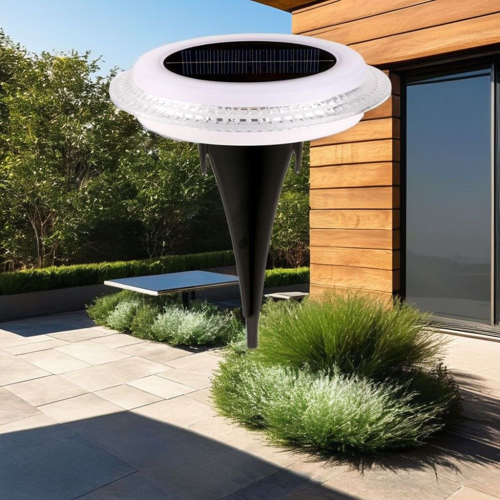 4PCS Solar LED Garden Wall Light Waterproof White Outdoor Lamp Auto Sensor