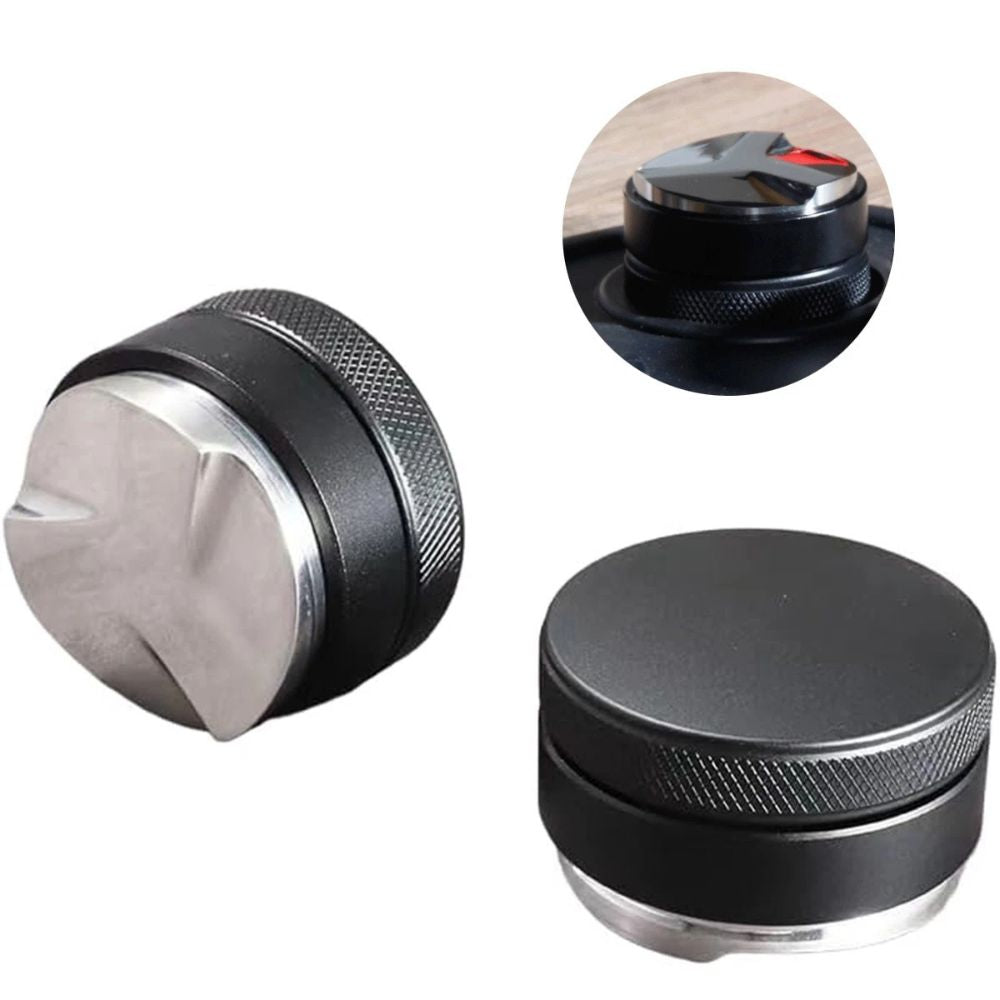 Stainless Steel Espresso Machine Press Powder Coffee Tamper Tool Flat Bottom
