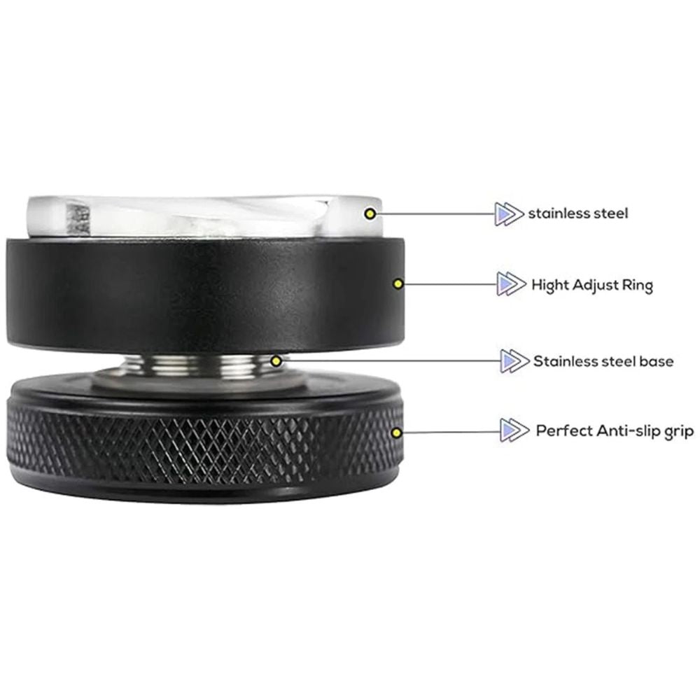 Stainless steel espresso coffee tamper