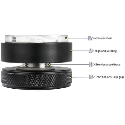 Stainless steel espresso coffee tamper