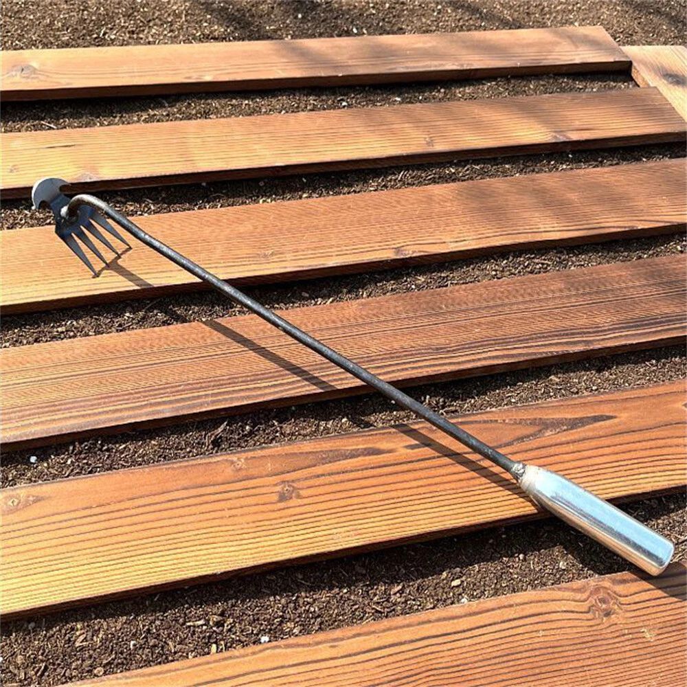 Stainless Steel Hand Weeder Rake Weed Remover Puller Manual Tool Garden