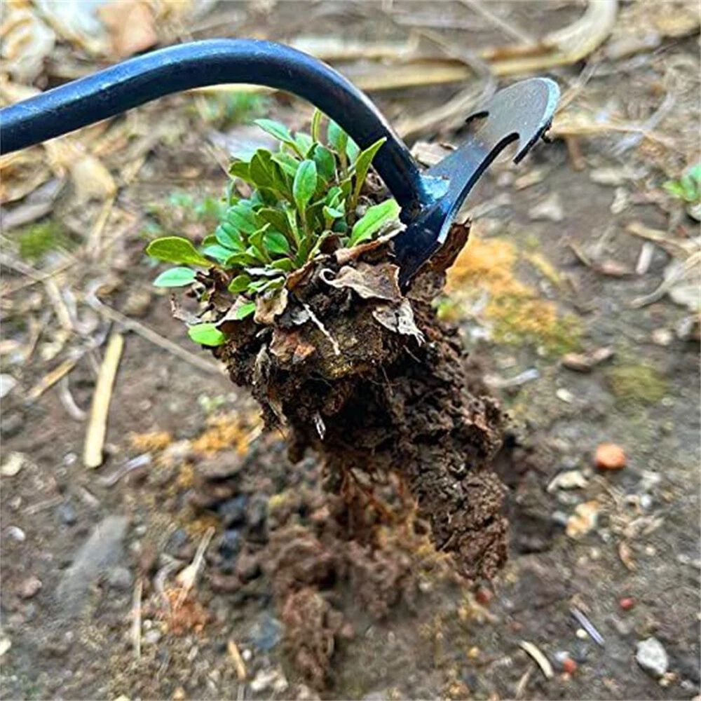 Stainless Steel Hand Weeder Rake Weed Remover Puller Manual Tool Garden