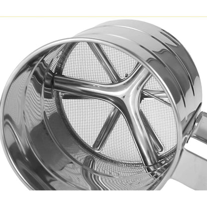 Stainless Steel Mesh Flour Sifter Baking Icing Sieve Strainer Cup Sugar Shaker