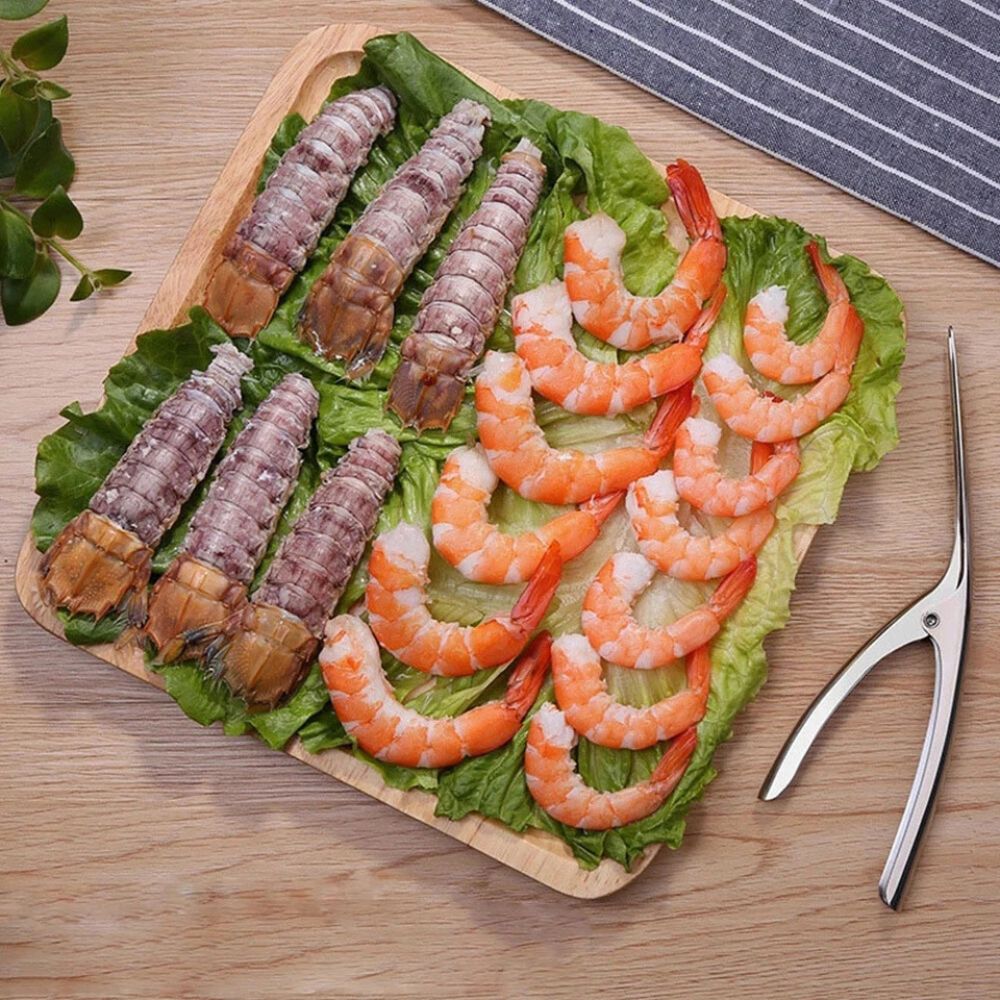Stainless Steel Prawn Peeler Kitchen Tool Creative Peel Shrimp Deveiner Device