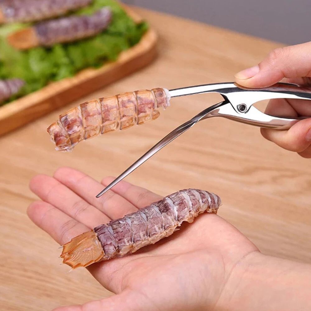Stainless Steel Prawn Peeler Kitchen Tool Creative Peel Shrimp Deveiner Device