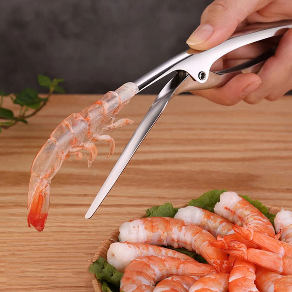 Stainless Steel Prawn Peeler Kitchen Tool Creative Peel Shrimp Deveiner Device