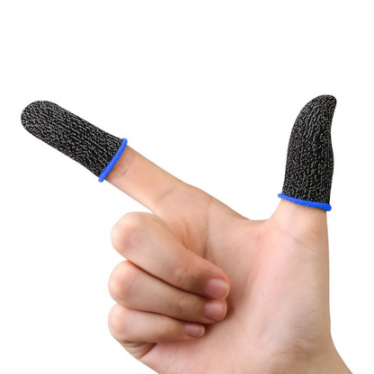 Sweatproof Mobile Gaming Finger Sleeve - Touchscreen Game Controller Thumb Gloves