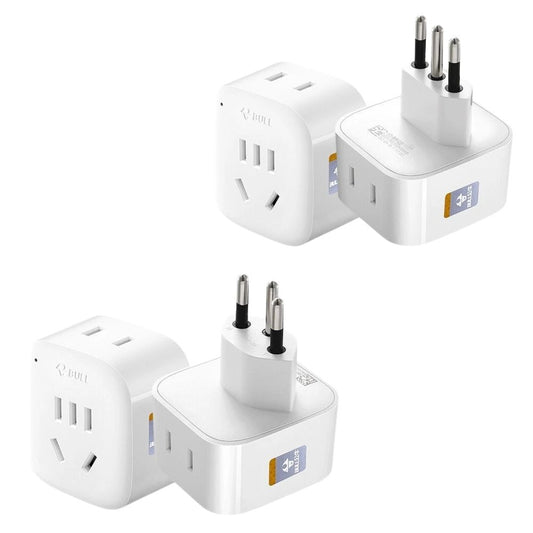Swiss and Italy to Australia travel power adapter plug in white