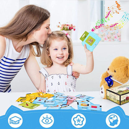 Talking Flash Cards For Toddlers Toy For Kids Preschool Words Learning Cards