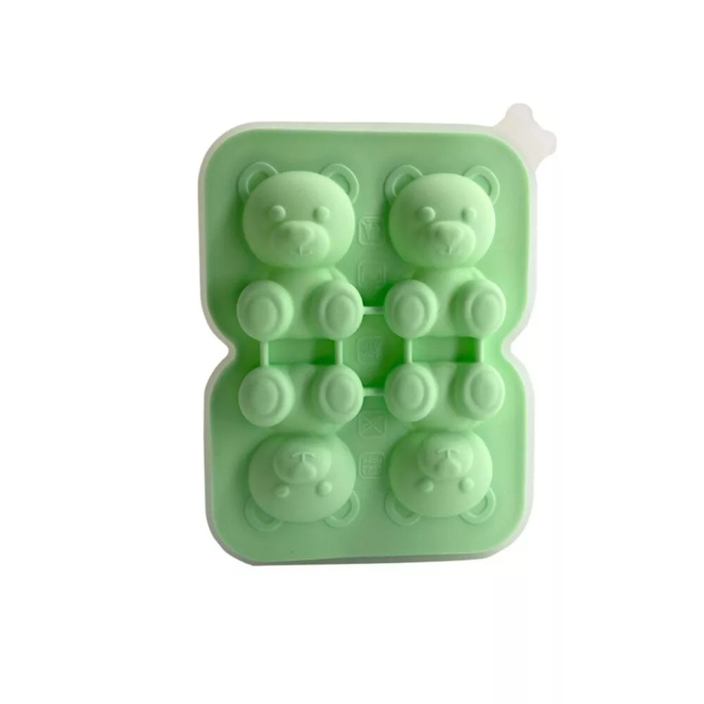 Teddy Bear Shape 3D Ice Cube Maker Silicone Moulds DIY Cake Chocolate Mould Tray