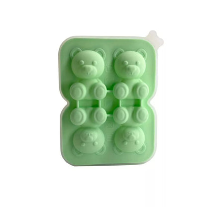 Teddy Bear Shape 3D Ice Cube Maker Silicone Moulds DIY Cake Chocolate Mould Tray