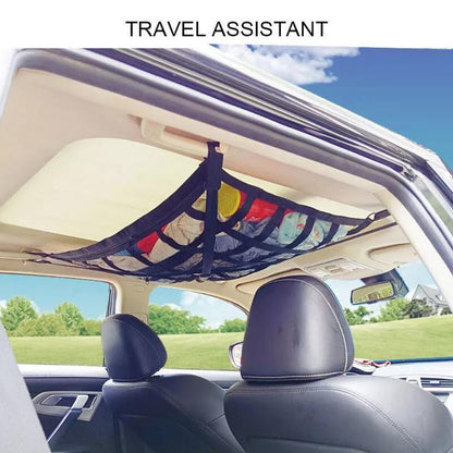 Universal Car Ceiling Storage Net Bag Car Roof Cargo Net Mesh Campervan Storage