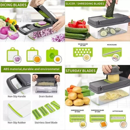 Vegetable Chopper Veggie Slicer Cutter Dicer Kitchen Food Choppers Onion Chopper