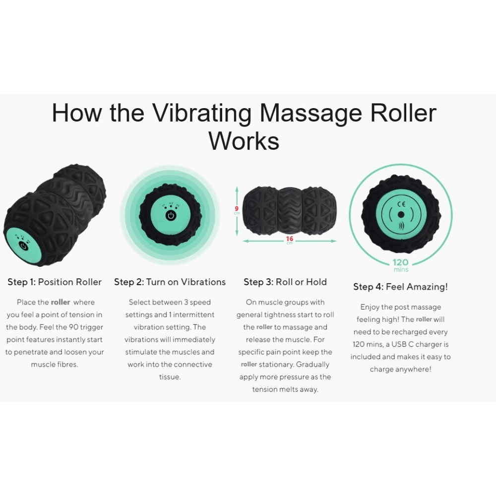 Vibrating Massage Roller - VIBIT Style Knick Knack Paddy Wack Vibrating Massage Roller - VIBIT Style Knick Knack Paddy Wack