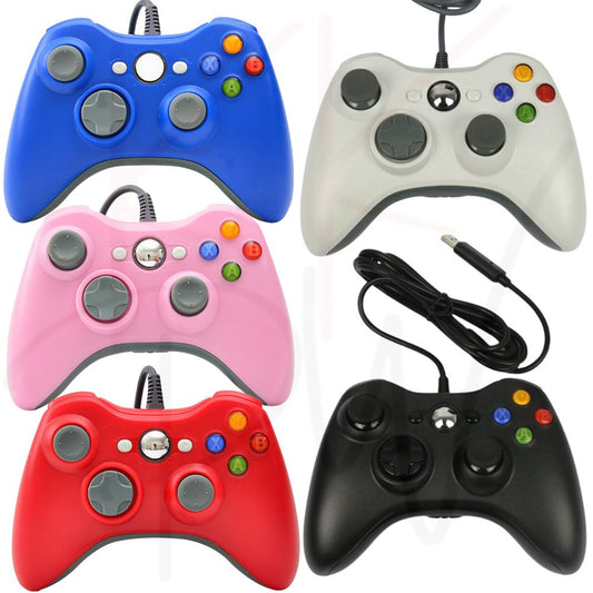 Wired Game Controller Gamepad For Microsoft Xbox 360 Windows PC Game Console