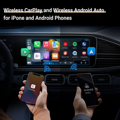 Wireless Carplay Auto Adapter For iPhone & Android With Netflix and Youtube