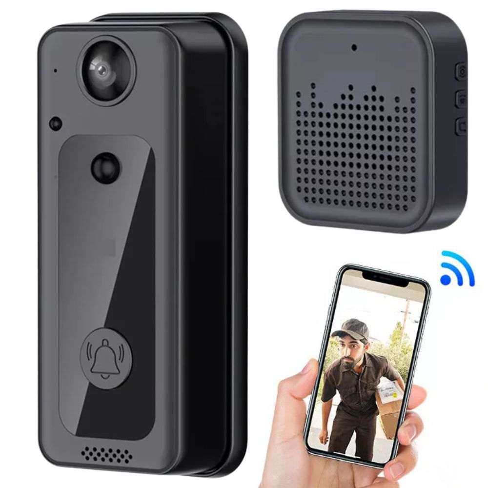 Wireless Doorbell Smart Intercom Security Camera Phone Video Door Bell Ring WiFi