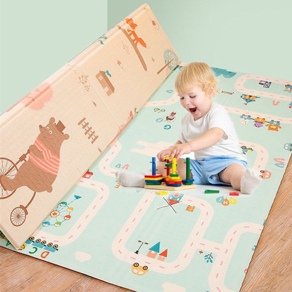 XPE Foam Kids Play Mat Baby Crawling Pad Floor Foldable Non-slip Carpet