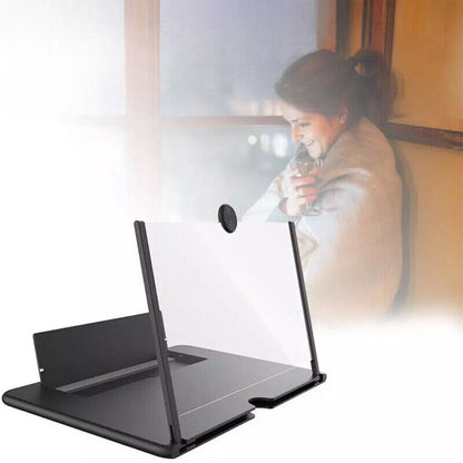12" Folding Screen Magnifier Amplifier Stand 3D Adjustable Mobile Phone HD Video