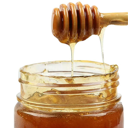 2PCS 16cm Long Wooden Honey Jam Dipper Wood Stirring Rod Stick Syrup Spoon