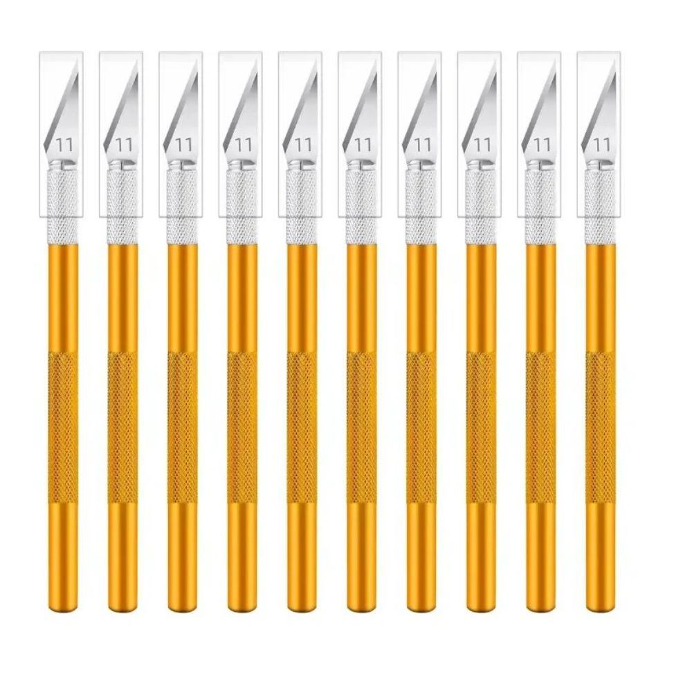 Hobby Craft Knife with #11 Blade — Precision Art Scalpel, Stainless Steel, 12cm Handle