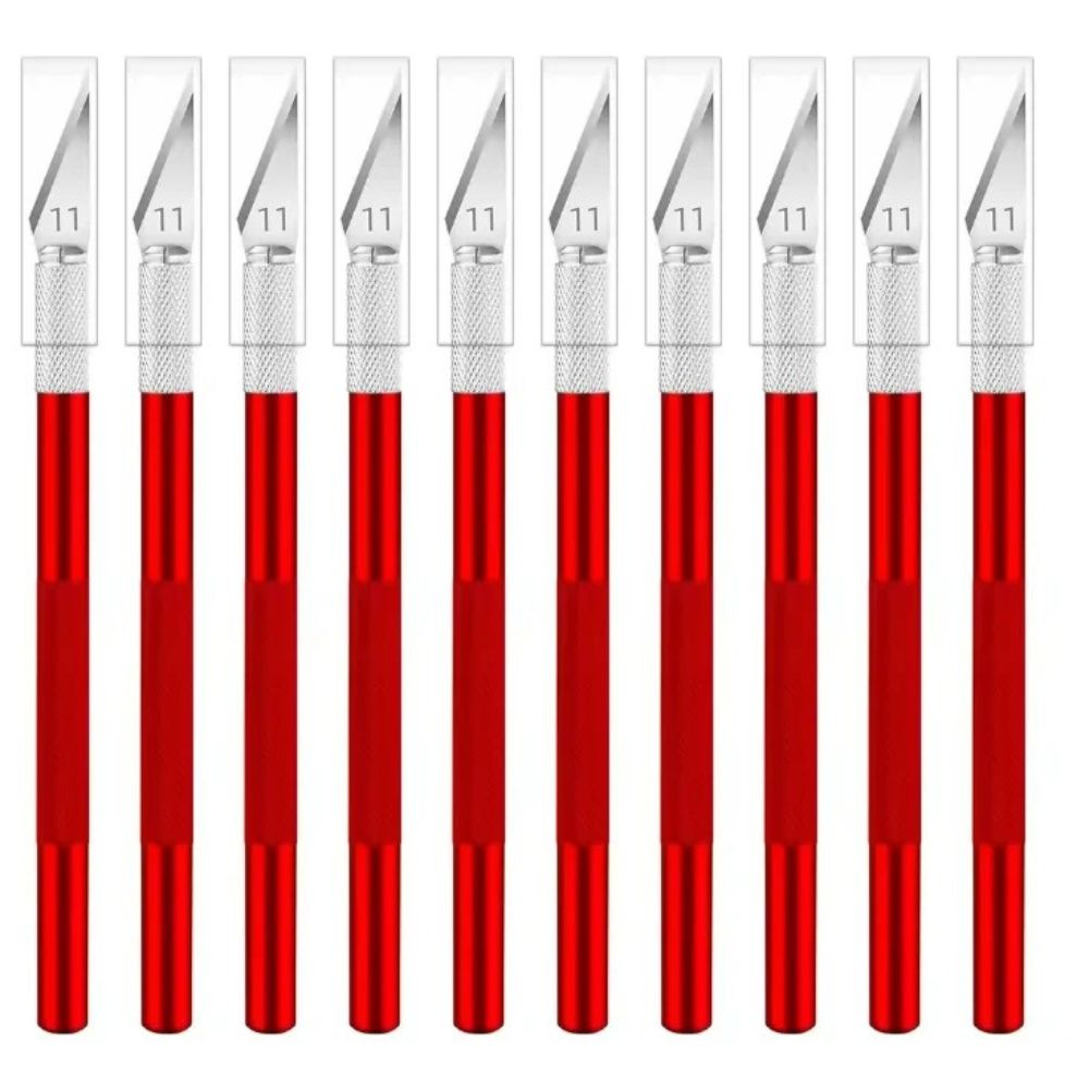 Hobby Craft Knife with #11 Blade — Precision Art Scalpel, Stainless Steel, 12cm Handle