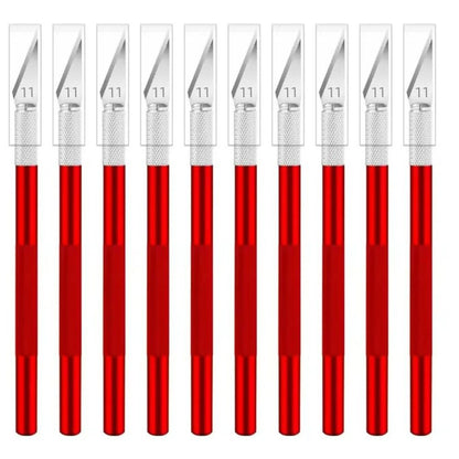 Hobby Craft Knife with #11 Blade — Precision Art Scalpel, Stainless Steel, 12cm Handle