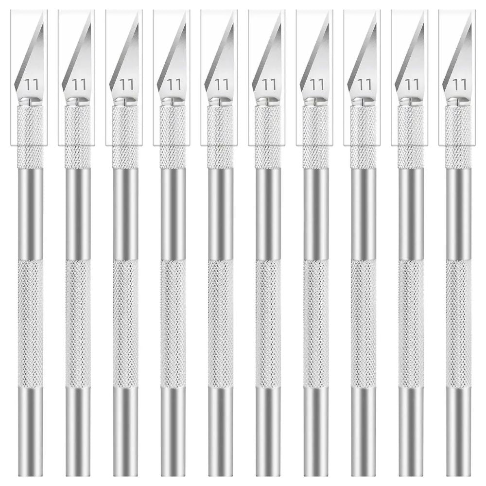 Hobby Craft Knife with #11 Blade — Precision Art Scalpel, Stainless Steel, 12cm Handle