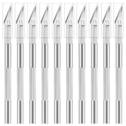 Hobby Craft Knife with #11 Blade — Precision Art Scalpel, Stainless Steel, 12cm Handle