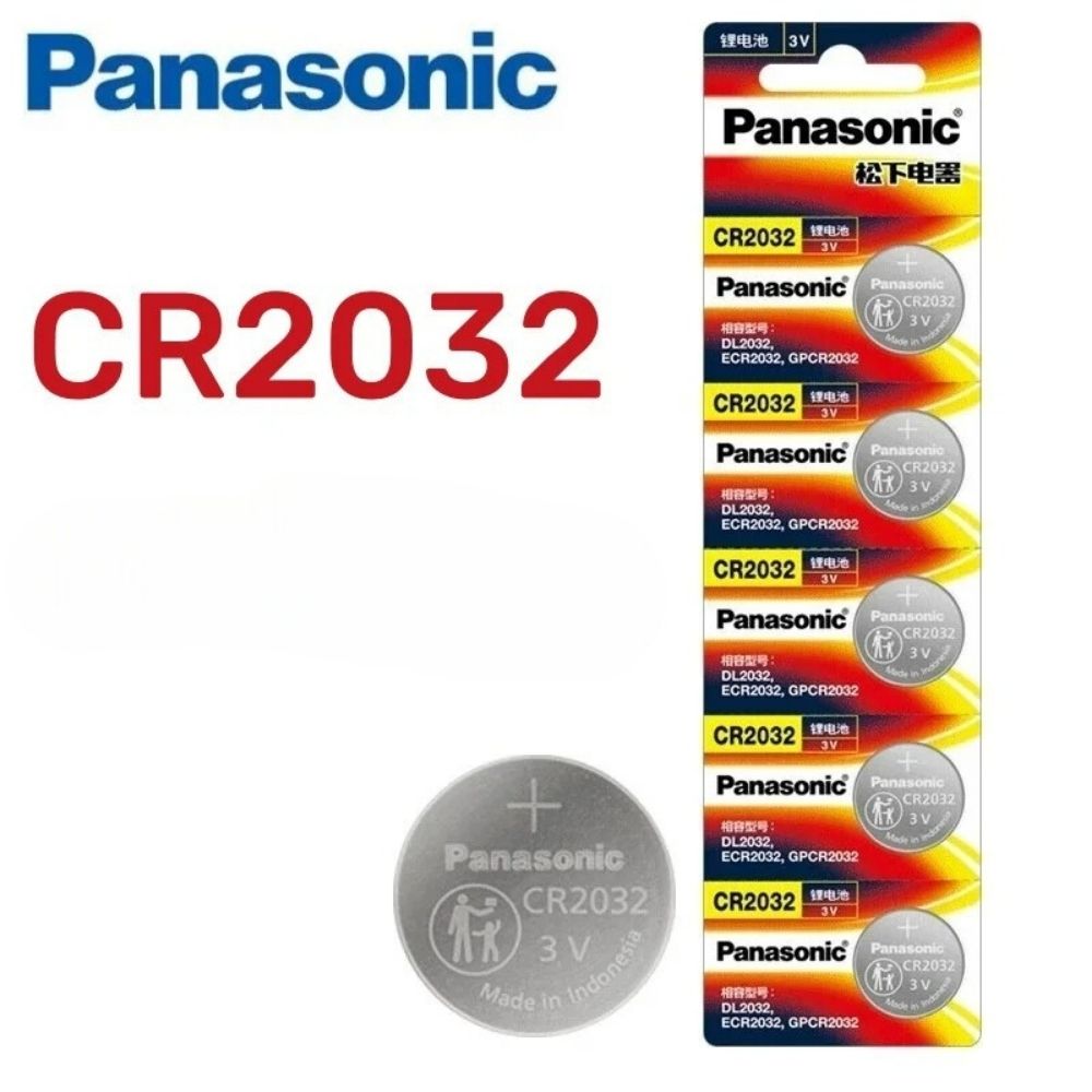 Panasonic Battery Button Coin Cell Lithium Battery CR1220 CR1616 CR1620 CR1632 CR2016 CR2025 CR2032 CR2430 CR2450