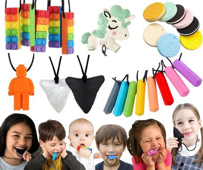 Sensory Chew Necklace For Biting, Teething, Autism, ADHD & Fidgeting