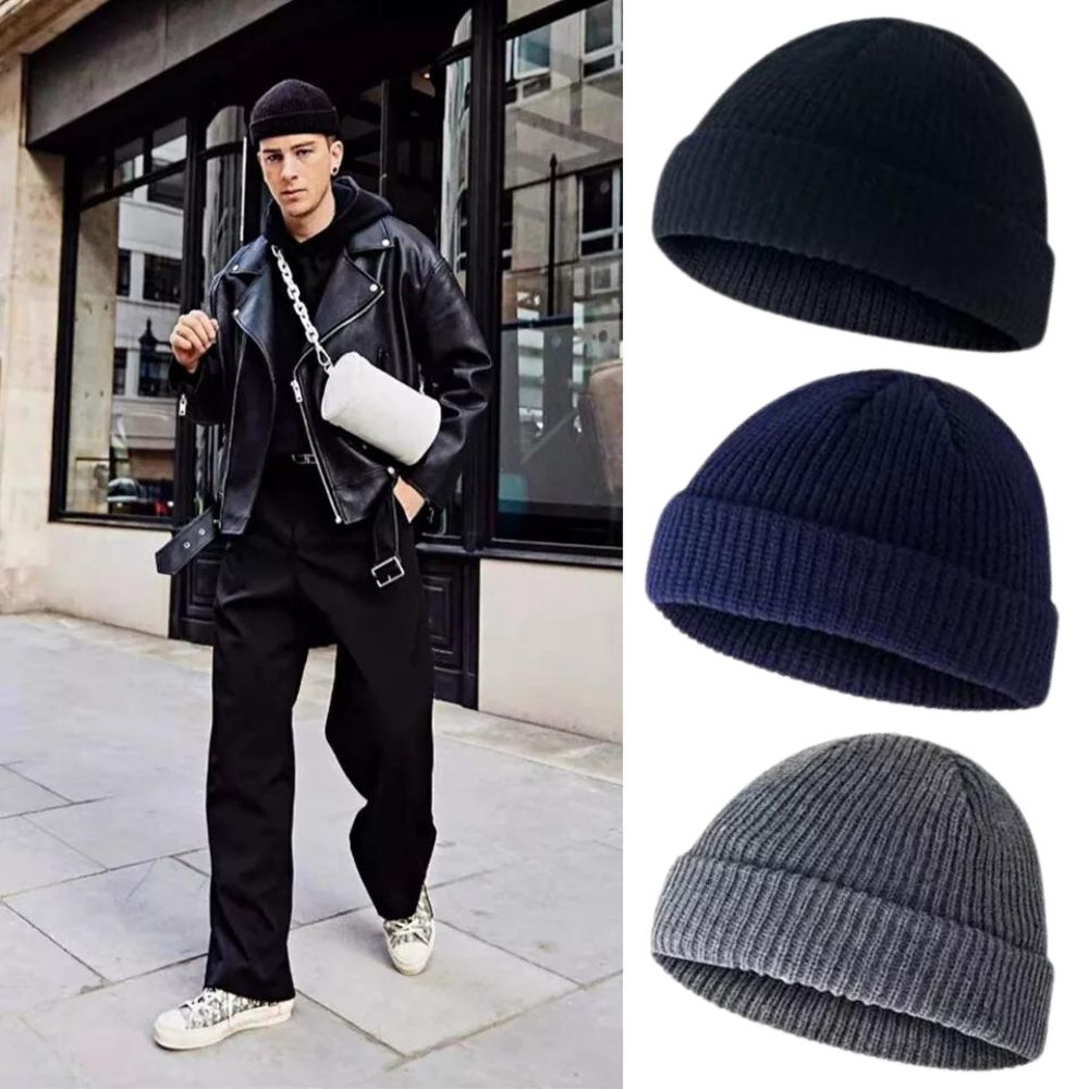 Unisex Beanie Men Women Plain Winter Ski  Knitted Hat Cap Thermal Warm Knit Bulk