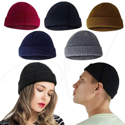 Unisex Beanie Men Women Plain Winter Ski  Knitted Hat Cap Thermal Warm Knit Bulk