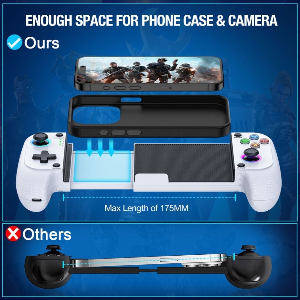 Wireless Phone Controller for iPhone/Android Mobile Gaming Controller