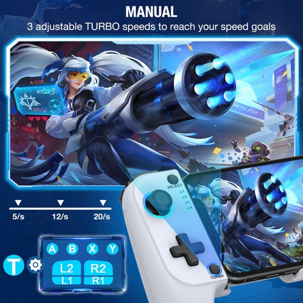 Wireless Phone Controller for iPhone/Android Mobile Gaming Controller
