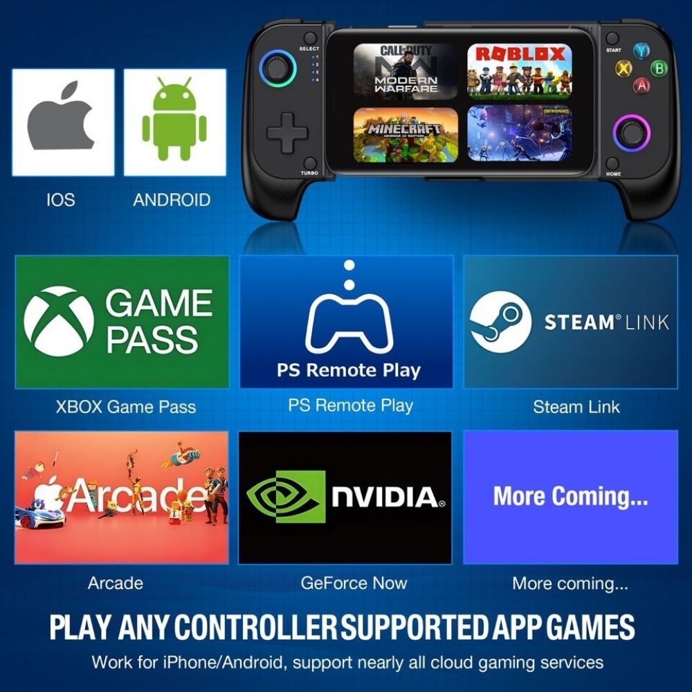 Wireless Phone Controller for iPhone/Android Mobile Gaming Controller