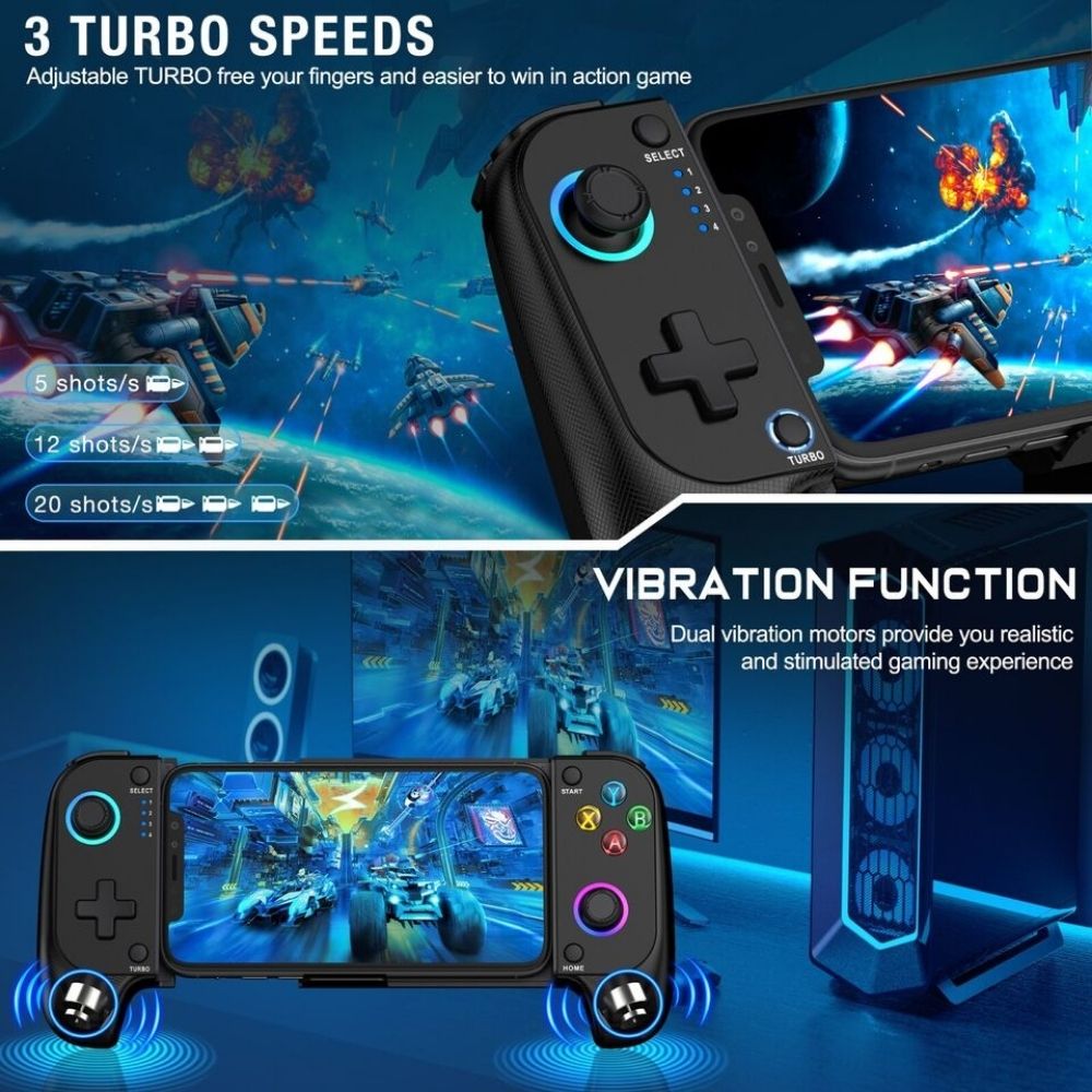 Wireless Phone Controller for iPhone/Android Mobile Gaming Controller