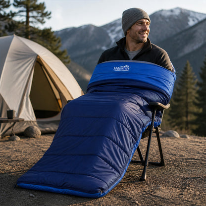 Mountview Sleeping Bag Extra Wide 230x100cm 3 Season Waterproof Hiking Blue-2100035033090887686