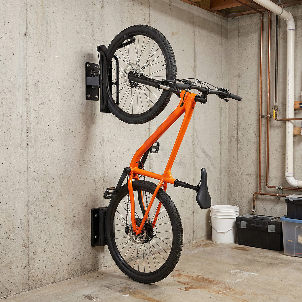 Monvelo Bike Wall Mount Swivel Bike Stand 4 PCS Vertical Rack Garage Apartment-2050056787025072134