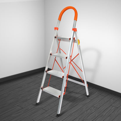 Traderight 4 Step Ladder Folding Aluminium-2065254474234073094