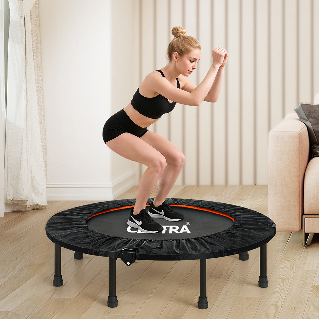 Centra 48 Inch Mini Trampoline Round Exercise Rebounder-2065254288132804614